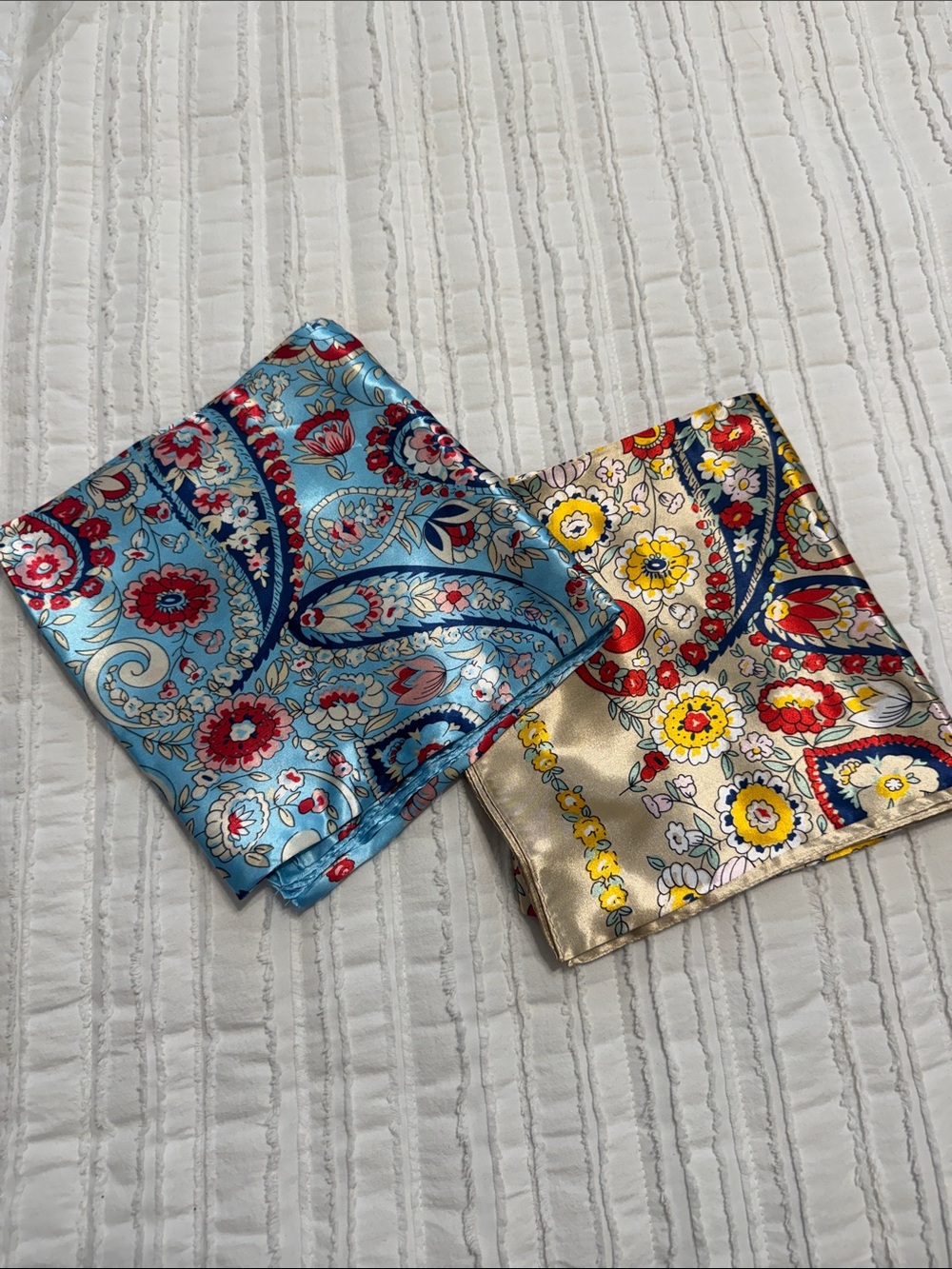 Silk scarves